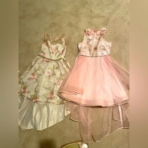 Rare Editions Pink Lace Dress